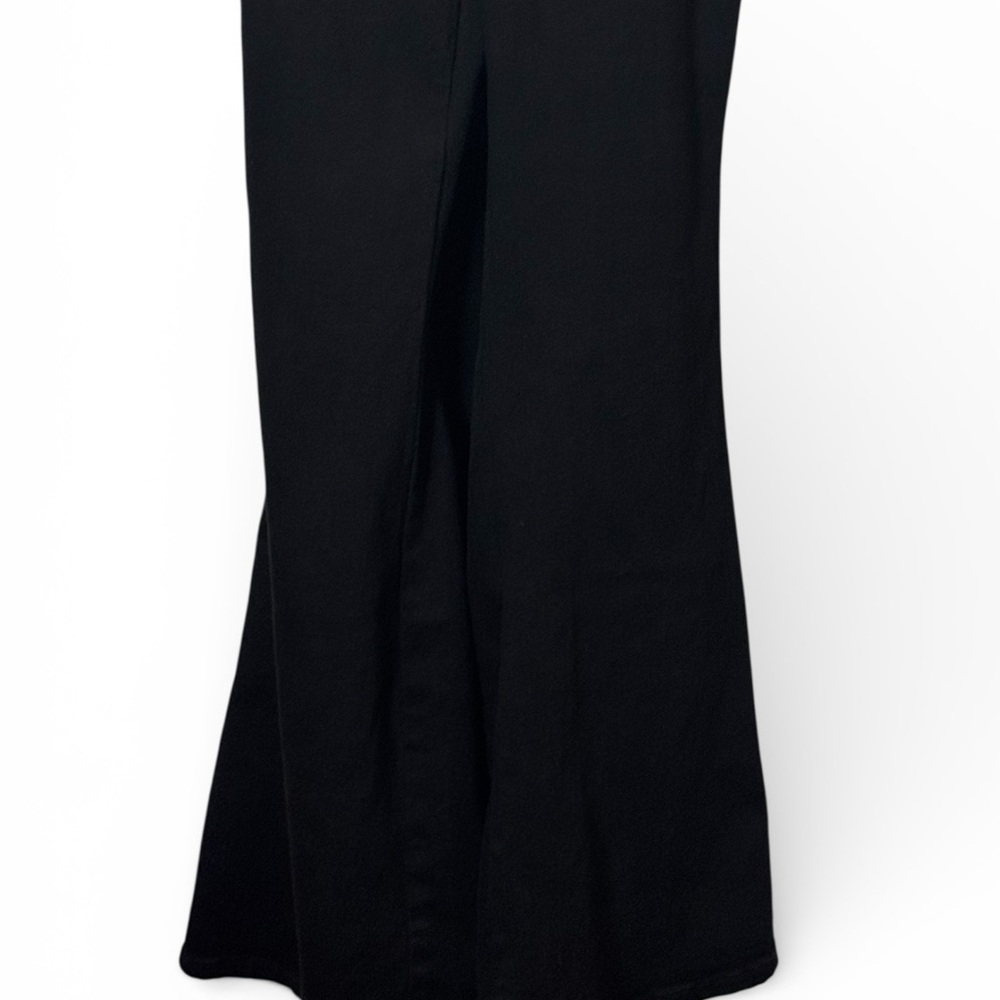 Judy Blue Tummy Control Retro Flare Black Overalls Denim Jumpsuit Size Large - Picture 11 of 16